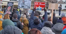 Ilustračné foto z protestov v Senici
