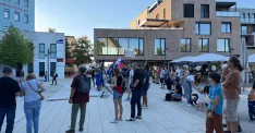 V Malackách protestovali aj 1. septembra, v deň, ktorý nie je deň pracovného pokoja (foto: Záhorí.sk)