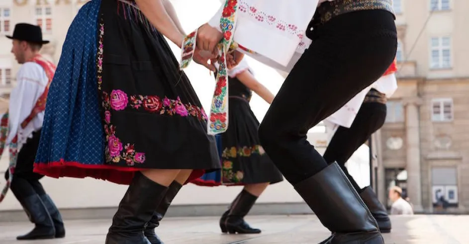 Folklorny Subor Skalican zo Skalice na Festivale v Zagrebe