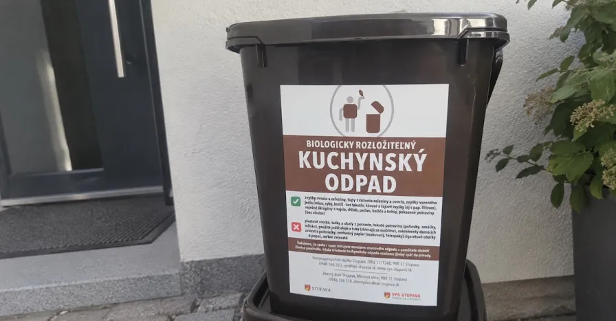 Stupava Vedierko Kuchynsky Odpad