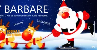 Vianoce v Barbare Skalica Squash Bedminton Maly
