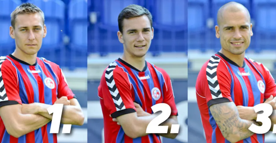 Fk Senica Naj Futbalista 2014 Jan Kalabiska Juraj Chvatal Juraj Piroska
