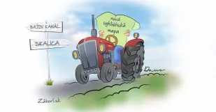 Nova Cyklisticka Mapa Skalica Traktorista