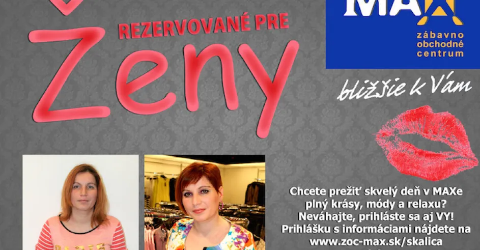Rezervovane pre Zeny Max Skalica Titulka