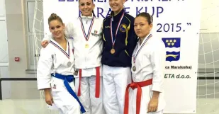 Karate Senica Sastincanka Alzbeta Oveckova Slavonski Brod Chorvatsko 20151