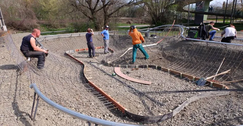 Skatepark Malacky Vystavba