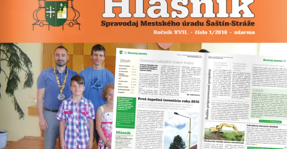 Hlasnik Spravodaj Mestskeho Uradu Sastin Straze
