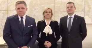 Robert Fico Peter Pellegrini Denisa Sakova