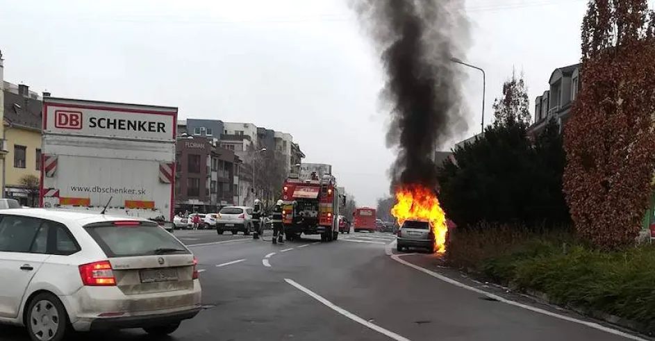 Poziar Auto Malacky