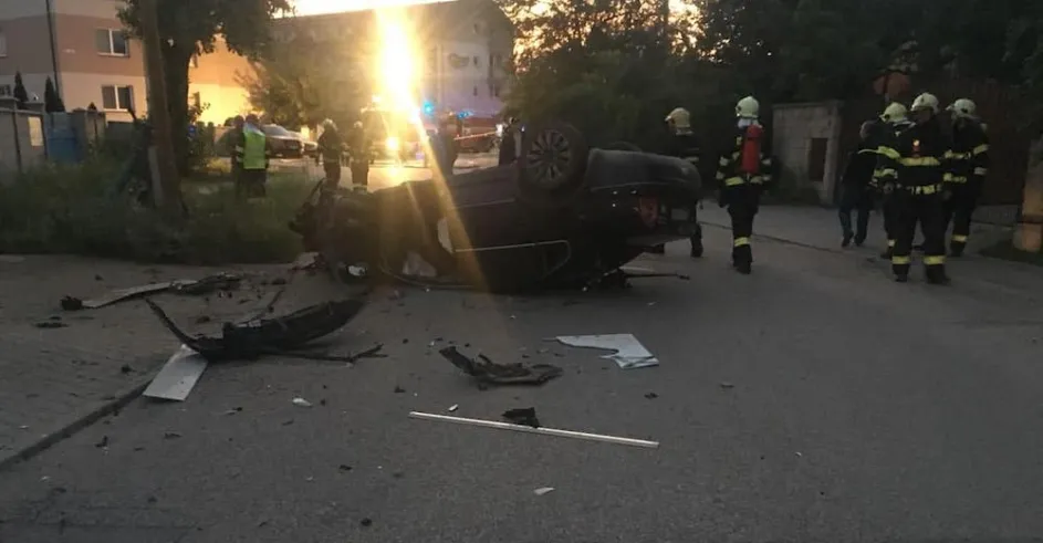 Nehoda Stupava Plyn Auto