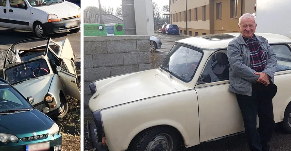 Nehoda Trabant Kuty Jany