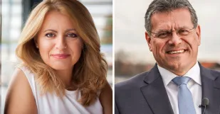 Volby Prezidenta Caputova Sefcovic
