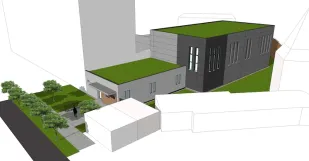 Autorom projektu a vizualizácie je architekt Branislav Škopek z Mestského úradu v Malackách.