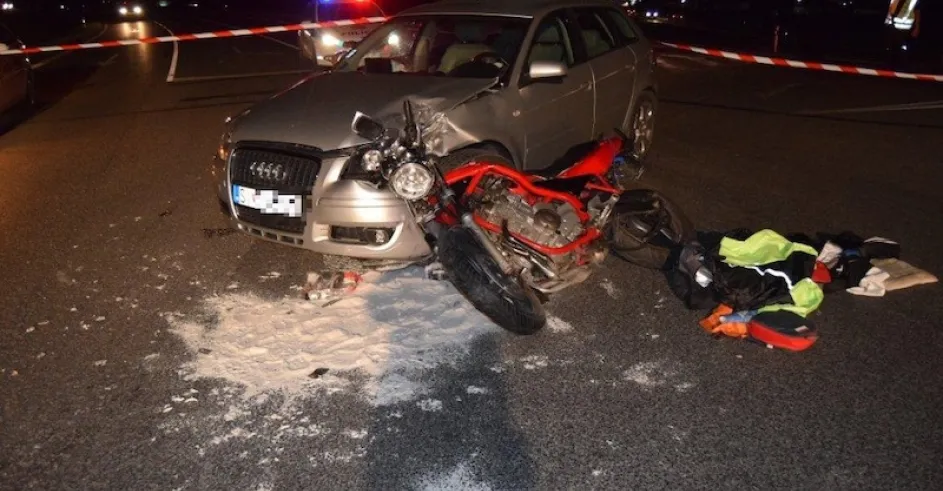 Nehoda Motorka Auto Skalica