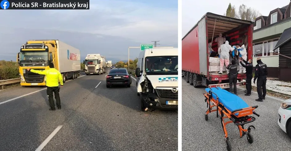 Policia Migranti D2 Stupava