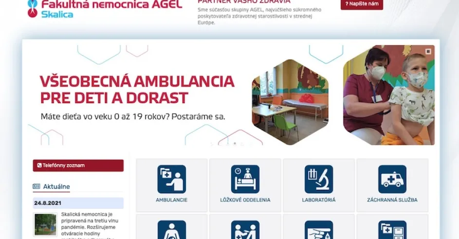 Web Nemocnica Agel