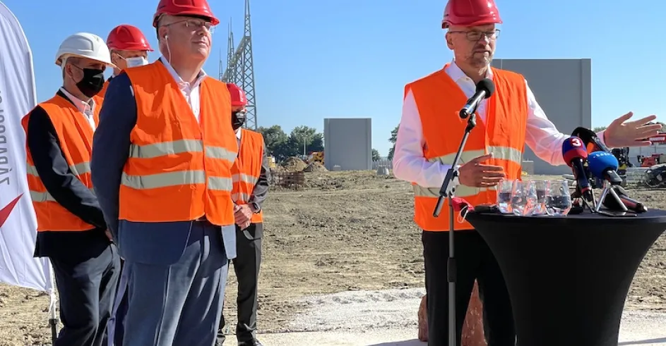 Markus Kaune a Richard Sulík Elektrická Stanica Borský Svätý Jur 2