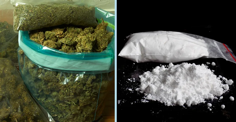 Marihuana Kokain Ilustracne