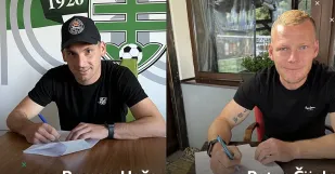 Mfk Skalica Futbal Roman Haša a Peter Čögley