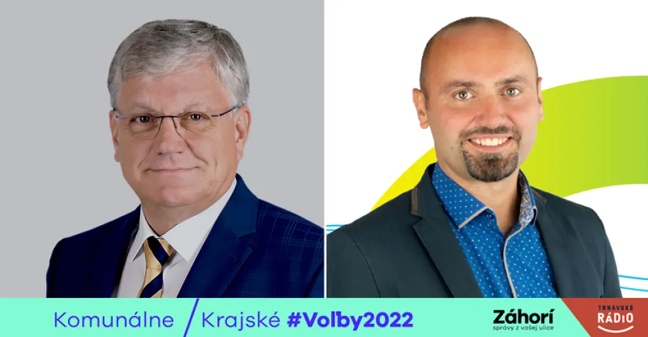 Kandidáti na primátora mesta Gbely: Jozef Hazlinger a Martin Jahodka