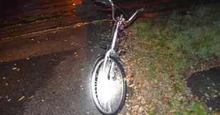 Policia Skalica Pad z Bicykla