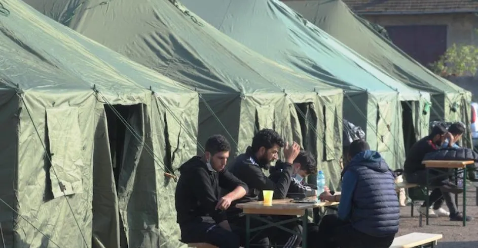 Tábor Kúty Stanové Mestečko Migranti 1