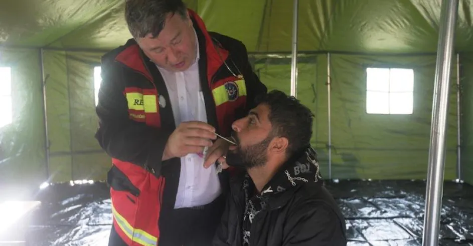 Tábor Kúty Stanové Mestečko Migranti 3