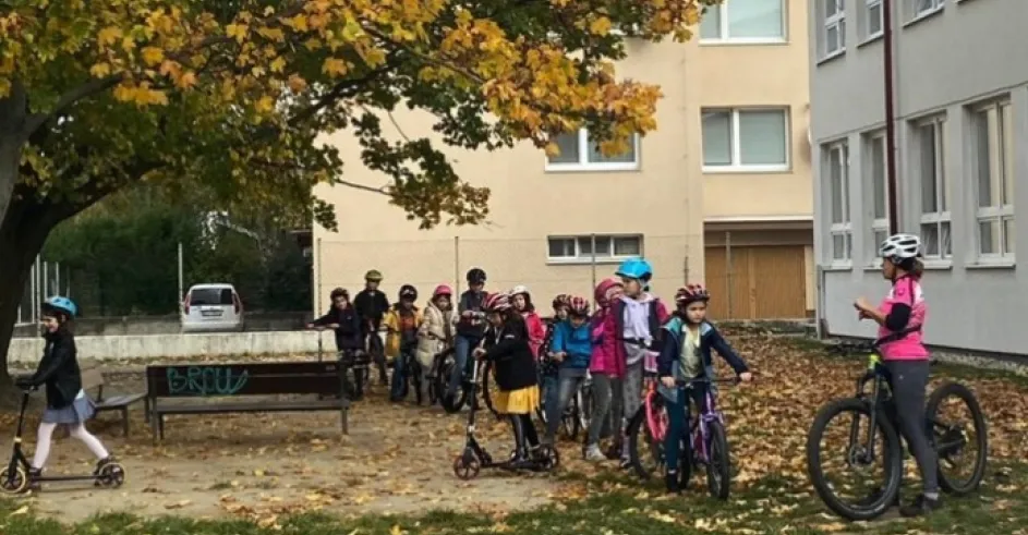 Stupava do Skoly na Bicykli