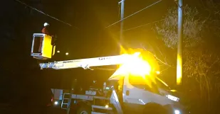 Porucha Vysoké Napätie Elektrická Energia