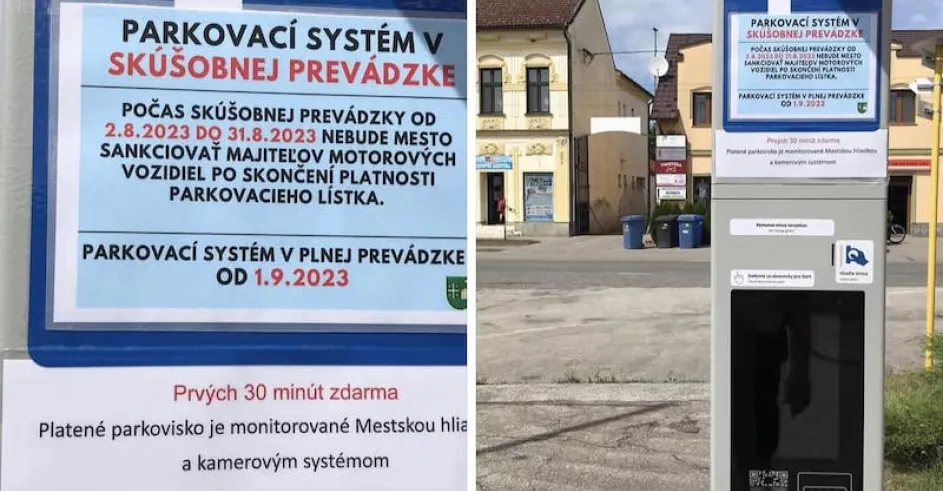 Parkovanie Namestie Slobody Sastin Straze