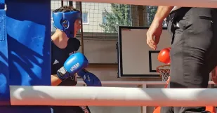 V zábere Niko Sivák v modrom (BC RTJ Malacky