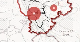 Mapa Umenia