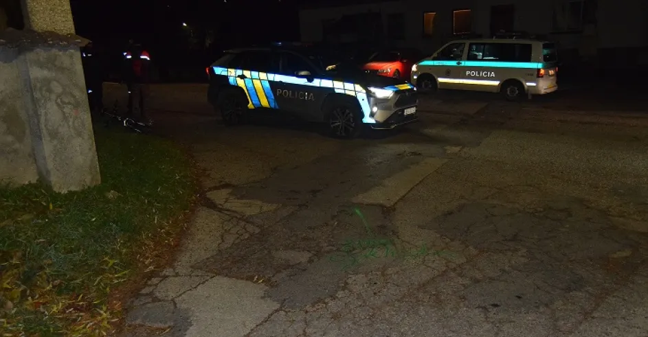 Policia Unin Cyklista Alkohol Nehoda