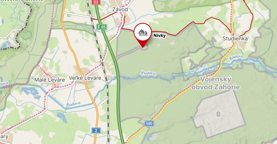 Lokalita Nivky Vojenske Lesy