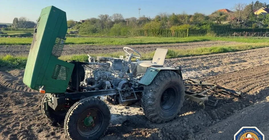 Malotraktor Poziar Plavecky Peter