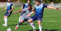 Foto zo zápasu Šašín - Rybky 1:3. Foto: Rasťo Mjakiš