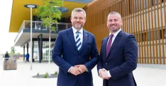 Prezident SR Peter Pellegrini s primátorom Malaciek Jurajom Říhom, zdroj: Facebook / Juraj Říha