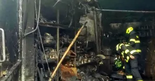 Poziar Kuty Dielna