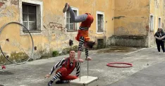 Duo Cia JoCa z Nemecka na festivale Cirkul'art v Malackách, foto: Záhorí.sk