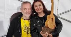 Organizátor festivalu Country Lodenica a vyhlasovateľ ceny Peter Žák a Vierka Šusteková