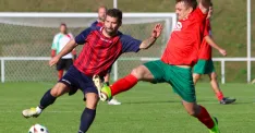Zo zápasu Čáčov - Podbranč 7:1, Foto: Rasťo Mjakiš
