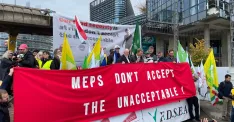 Protest poľnohospodárov v Štrasburgu (zdroj: SPPK)