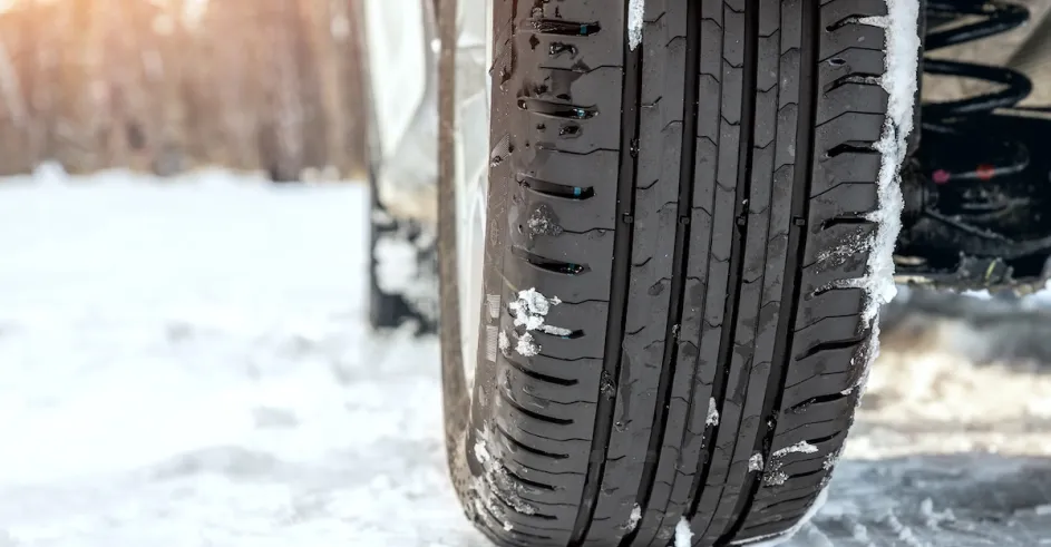 Close Up Detail View Of Car Wheel With Unsafe Summ 2025 01 10 11 07 26 Utc