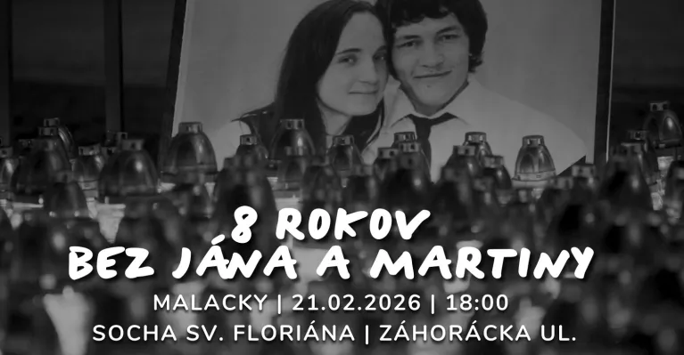 V Malackách si pripomenú osem rokov od vraždy Jána Kuciaka a Martiny Kušnírovej