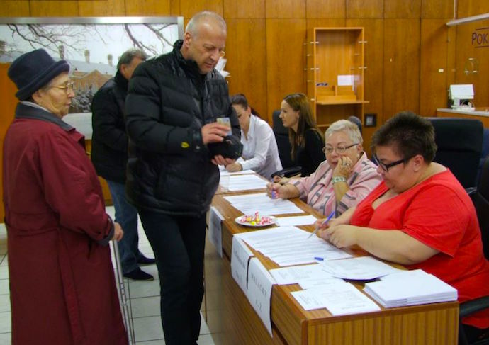 Priebeh komunálne voľby v Malackách. Foto: Lucia Vidanová