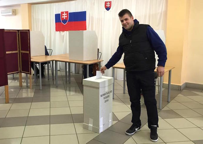 Priebeh volieb v Kútoch. Foto: Martin Fekete