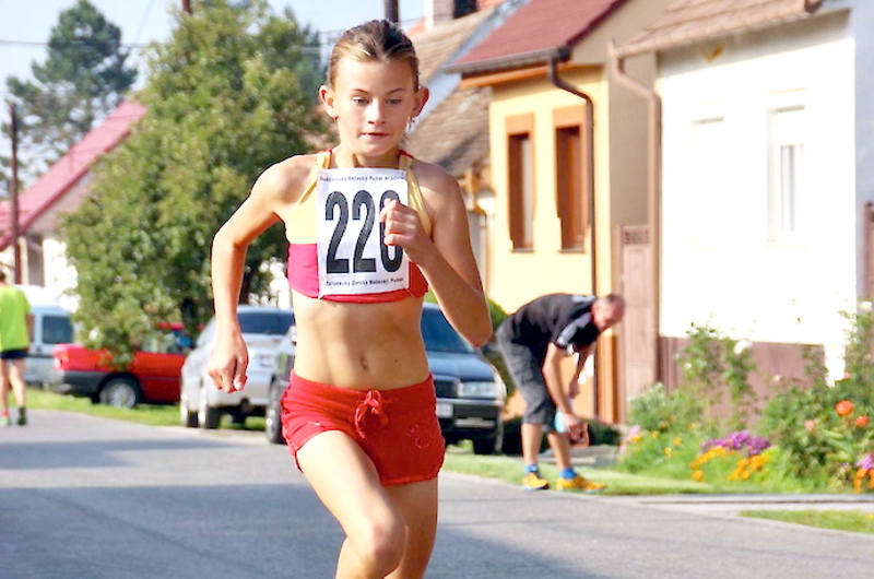 Zuzana Švejdová, 14 - ročná atletická nádej AC Malacky