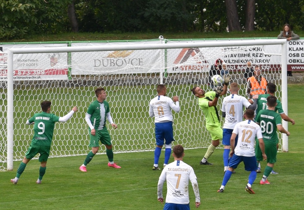 Foto zo zápasu Gbely - Gabčíkovo 2:3. Foto: Ján Bolebruch