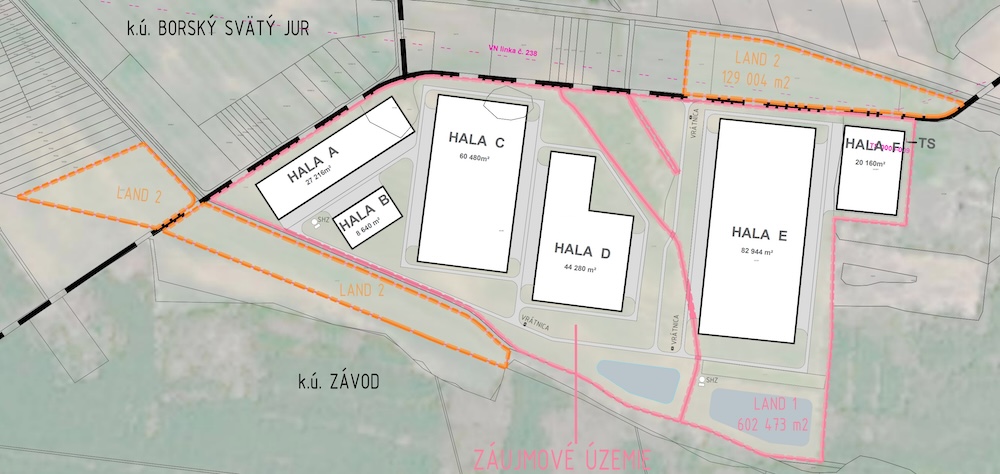 Logistické centrum Borský Svätý Jur - územno urbanistická štúdia