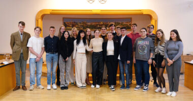 Členovia Mládežníckeho parlamentu mesta Skalica | Foto: Mládežnícky parlament